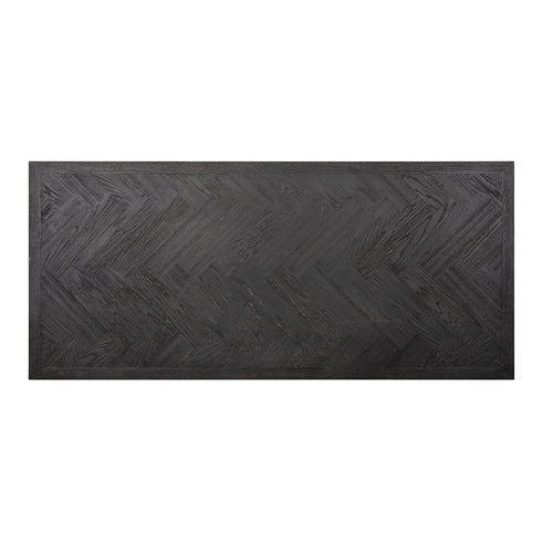 Mario Black Parquet Large 6-8 Seater Dining Table